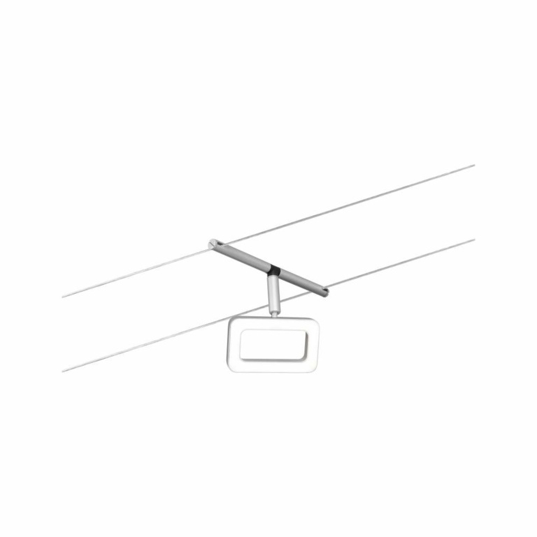 Paulmann LED Seilsystem Frame Basisset 5x280lm 5x4,8W 3000K 230/12V Chrom matt/Chrom