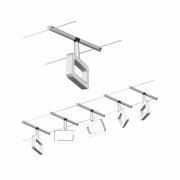 LED Seilsystem Frame Basisset 5x280lm 5x4,8W 3000K 230/12V Chrom matt/Chrom