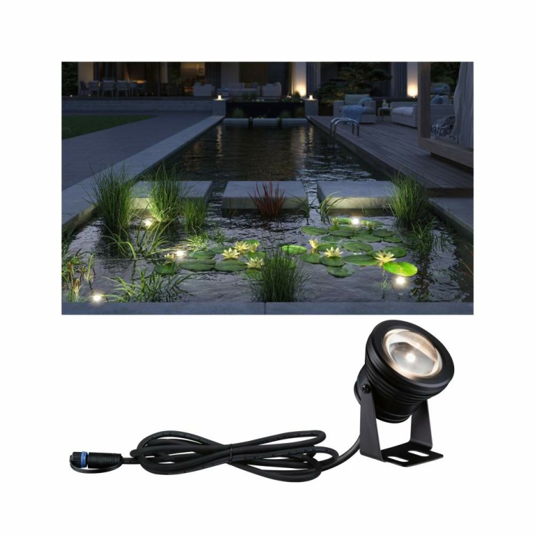 Paulmann Plug & Shine Underwater Spotlight IP68 5W 3.000K Schwarz