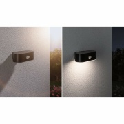 Solar LED Außenwandleuchte Adya mit Bewegungsmelder IP44 180x118mm 3000K 2,5W 300lm