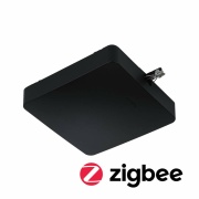 URail ZigBee Mittel-Einspeisung Schwarz matt Smart Home max. 300W