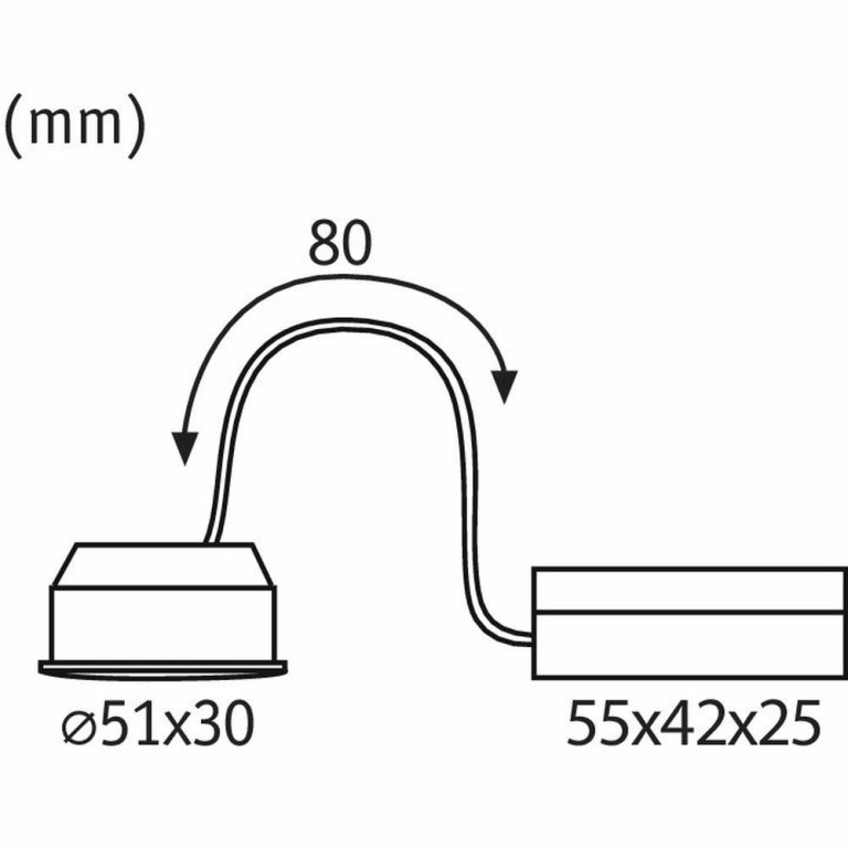 Paulmann LED-Modul Coin Nova für Einbauleuchten 3-Step-Dim 6W 470lm 2700K