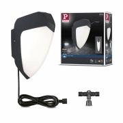 Park + Light LED Außenwandleuchte Ikosea mit Bewegungsmelder 5,6W 12V IP44 3000K Anthrazit Kunststoff