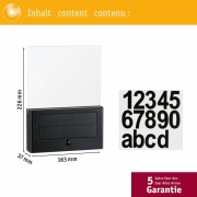 Solar LED Hausnummernleuchte Neda Bewegungsmelder IP44 3000K 20lm Anthrazit