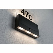 Solar LED Hausnummernleuchte Neda Bewegungsmelder IP44 3000K 20lm Anthrazit