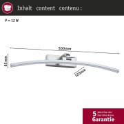 LED Bilderleuchte Bento 50cm Alu gebürstet 3000K 520lm 10W 230V