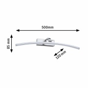 LED Bilderleuchte Bento 50cm Alu gebürstet 3000K 520lm 10W 230V