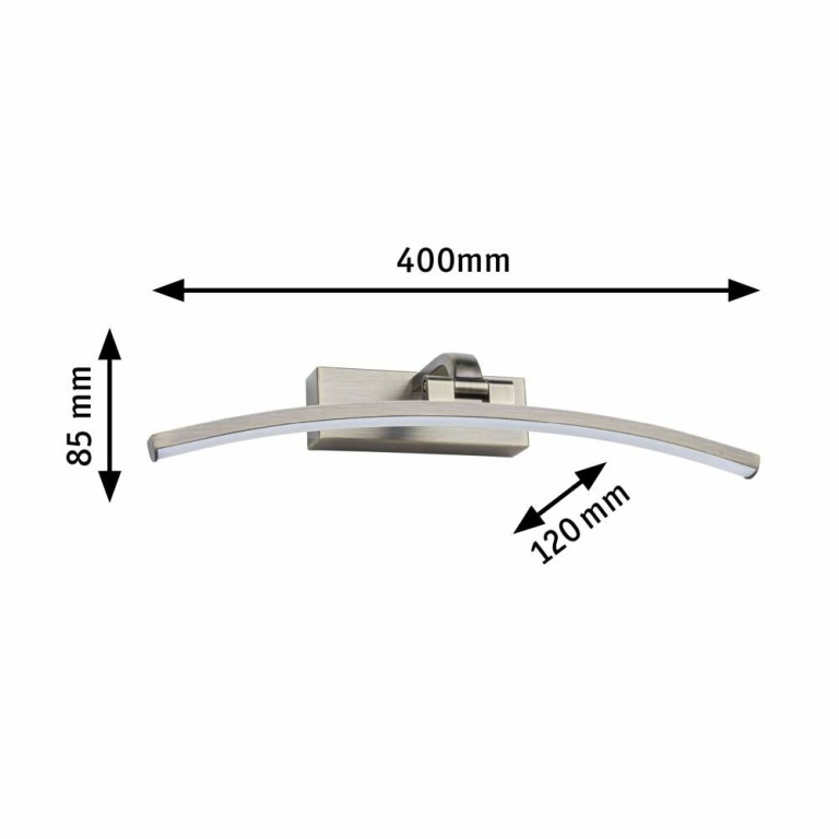 Paulmann LED Bilderl. Bento altmessing 400mm 900 lm 3000K 230V