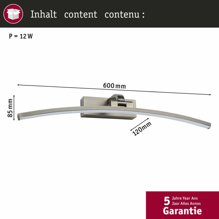 Paulmann LED Bilderl. Bento altmessing 500mm 1050 lm 3000K 230V