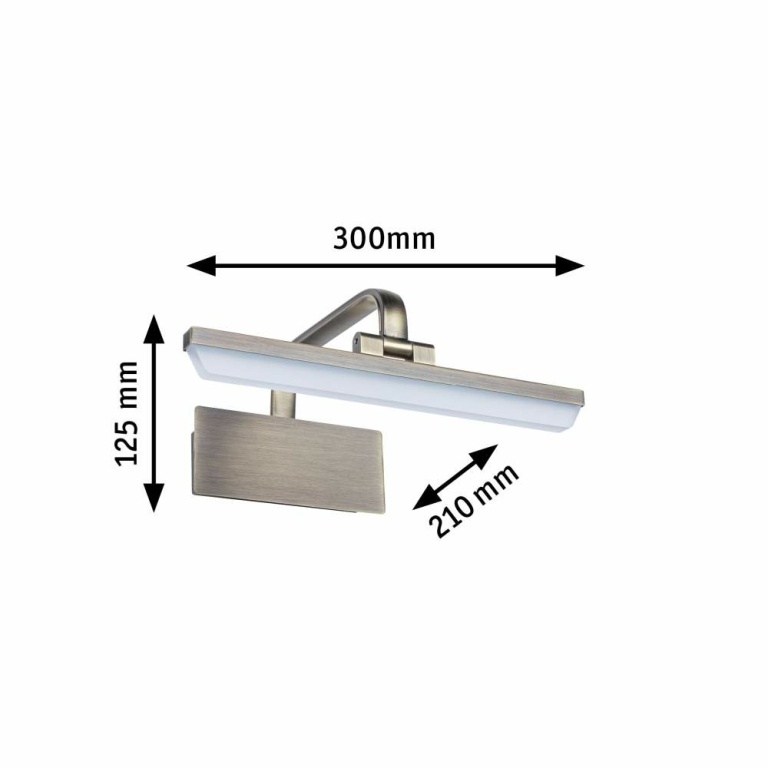 Paulmann LED Bilderl. Renan altmessing 300mm 600 lm  3000K 230V