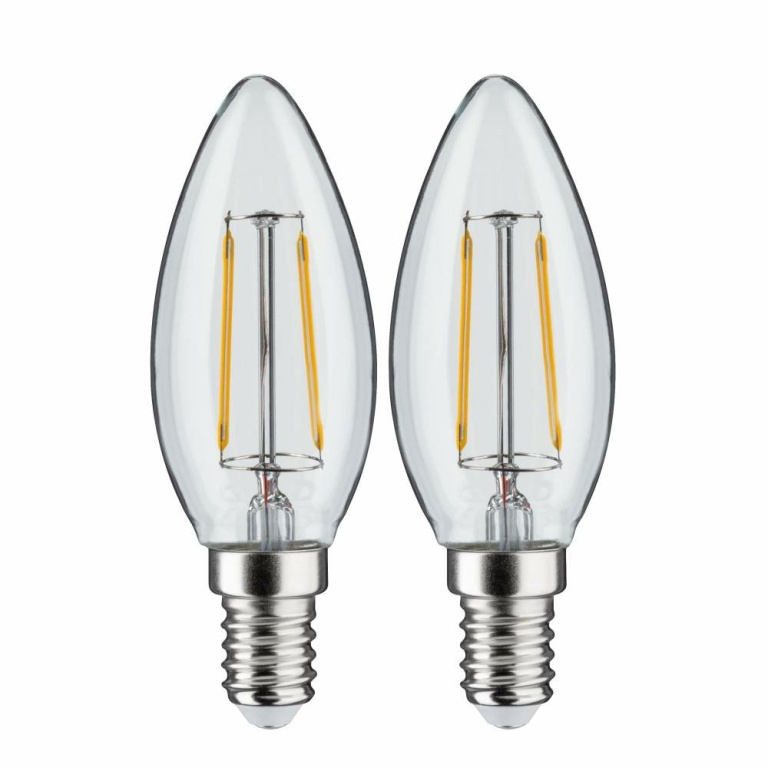 Paulmann LED Kerze Filament   E14 230V 2x250lm 2x2,7W 2700K  Klar