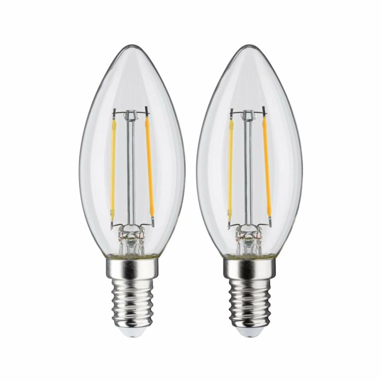 Paulmann LED Kerze Filament   E14 230V 2x250lm 2x2,7W 2700K  Klar