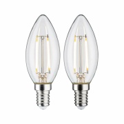 LED Kerze Filament   E14 230V 2x250lm 2x2,7W 2700K  Klar