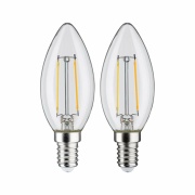 LED Kerze Filament   E14 230V 2x250lm 2x2,7W 2700K  Klar