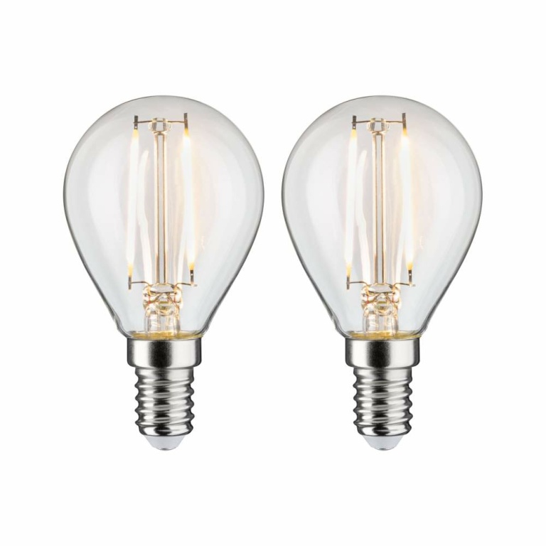 Paulmann LED Tropfen Filament   E14 230V 2x250lm 2x2,7W 2700K  Klar