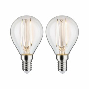 LED Tropfen Filament   E14 230V 2x250lm 2x2,7W 2700K  Klar