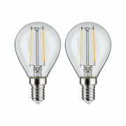 LED Tropfen Filament   E14 230V 2x250lm 2x2,7W 2700K  Klar