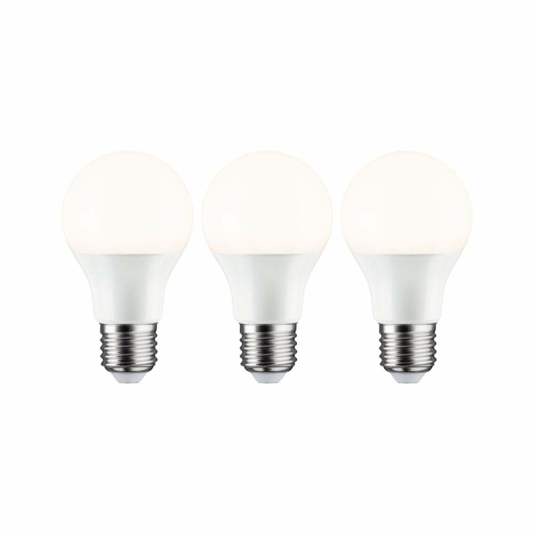 Paulmann LED Birne 3er-Pack E27 230V 3x806lm 3x8,0W 2700K  Opal