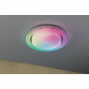 LED Deckenleuchte Rainbow mit Regenbogeneffekt    RGBW 2650lm 230V 22W  Chrom#Weiß