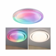 LED Deckenleuchte Rainbow mit Regenbogeneffekt    RGBW 4750lm 230V 38,5W  Chrom#Weiß