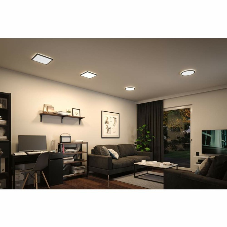 Paulmann LED Panel Atria Shine   rund 293mm 4000K Schwarz