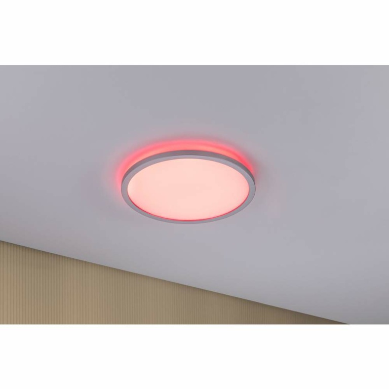 Paulmann LED Panel Atria Shine rund 293mm RGBW Chrom matt