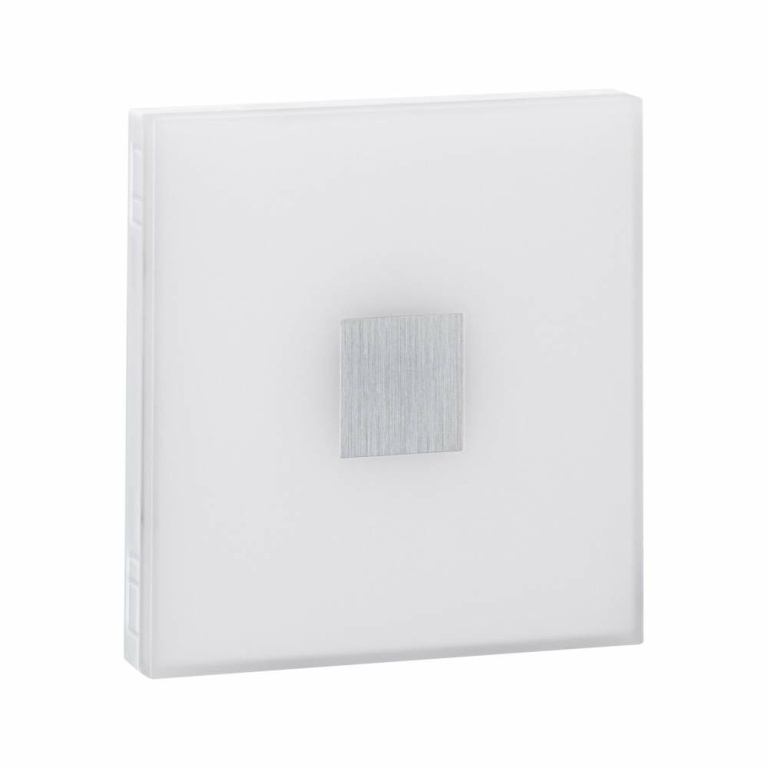 Paulmann LumiTiles LED Fliesen Square 2er-Set IP44 100x10mm 2x70lm 230/12V 2x0,8W 2700K Weiß Kunststoff/Aluminium