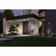 LED Deckenleuchte Circula rund anthrazit mit Bewegungsmelder & Dämmerungssensor IP44 880lm 3000K 230V seewasserresistent