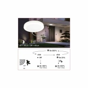 LED Deckenleuchte Circula rund weiß mit Bewegungsmelder & Dämmerungssensor IP44 880lm 3000K 230V seewasserresistent