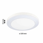 LED Deckenleuchte Circula rund weiß mit Bewegungsmelder & Dämmerungssensor IP44 880lm 3000K 230V seewasserresistent