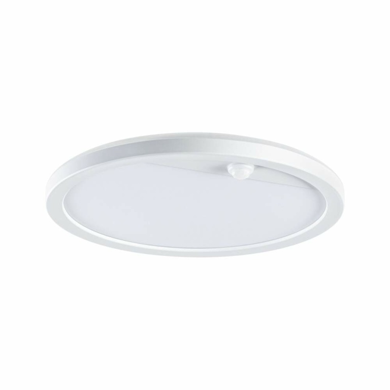 Paulmann LED Außenpanel Lamina Bewegungsmelder IP44 rund 280mm 3000K 14,5W 1200lm 230V Weiß Kunststoff