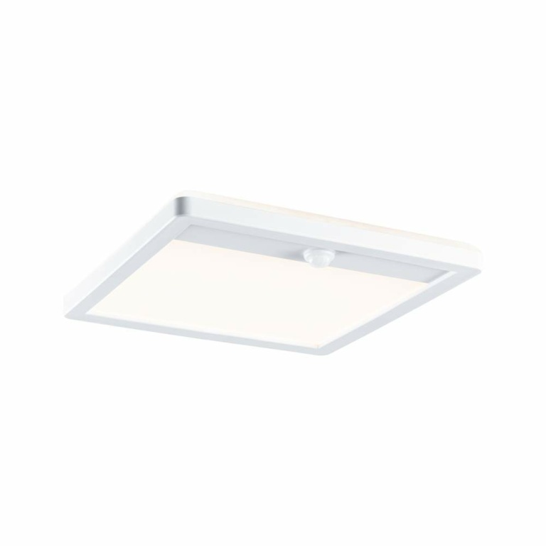 Paulmann LED Außenpanel Lamina Bewegungsmelder IP44 eckig 250x250mm 3000K 14,5W 950lm 230V Weiß Kunststoff