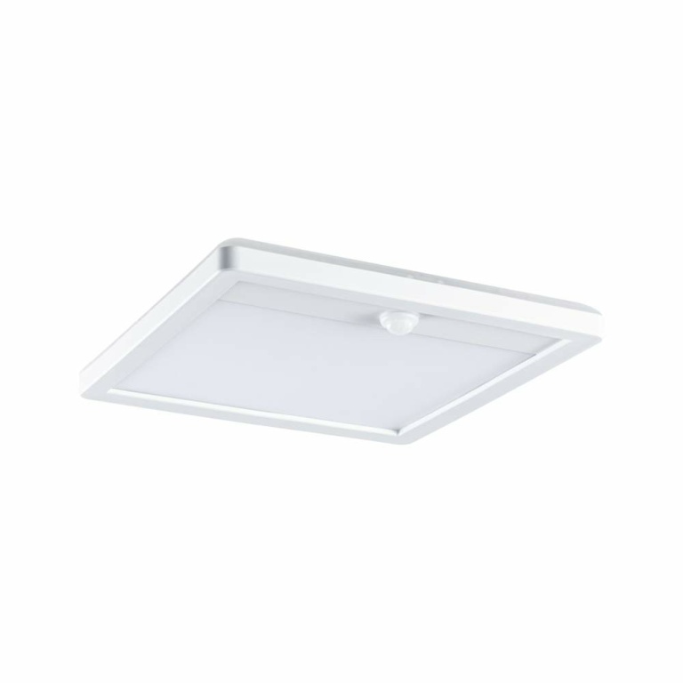 Paulmann LED Außenpanel Lamina Bewegungsmelder IP44 eckig 250x250mm 3000K 14,5W 950lm 230V Weiß Kunststoff