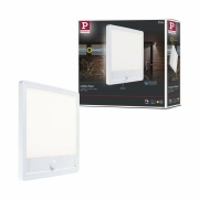 LED Außenpanel Lamina Bewegungsmelder IP44 eckig 250x250mm 3000K 14,5W 950lm 230V Weiß Kunststoff