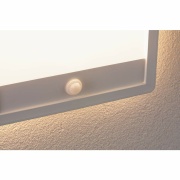 LED Außenpanel Lamina Bewegungsmelder IP44 eckig 250x250mm 3000K 14,5W 950lm 230V Weiß Kunststoff