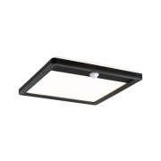 LED Außenpanel Lamina inkl. Bewegungsmelder IP44 eckig 250x250mm 3000K 14,5W 1100lm 230V  Schwarz Kunststoff