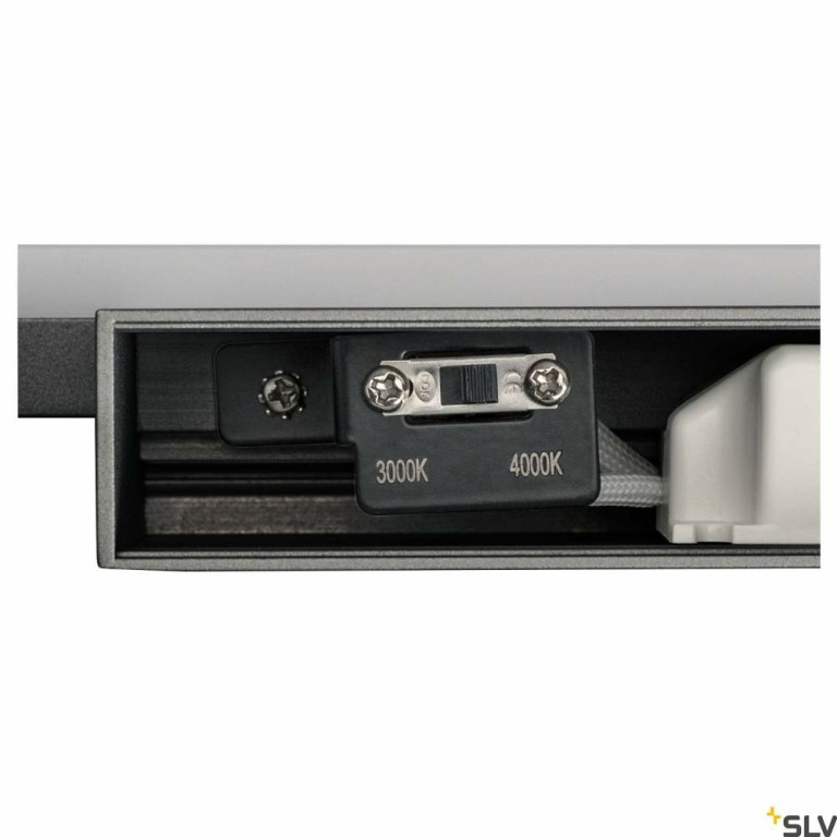 SLV GLENOS® 60, Indoor LED Spiegelleuchte schwarz CCT switch 3000/4000K