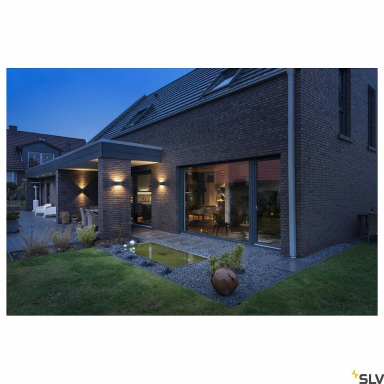 SLV SITRA M WL UP/DOWN, LED Outdoor Wandaufbauleuchte, anthrazit, CCT switch 3000/4000K