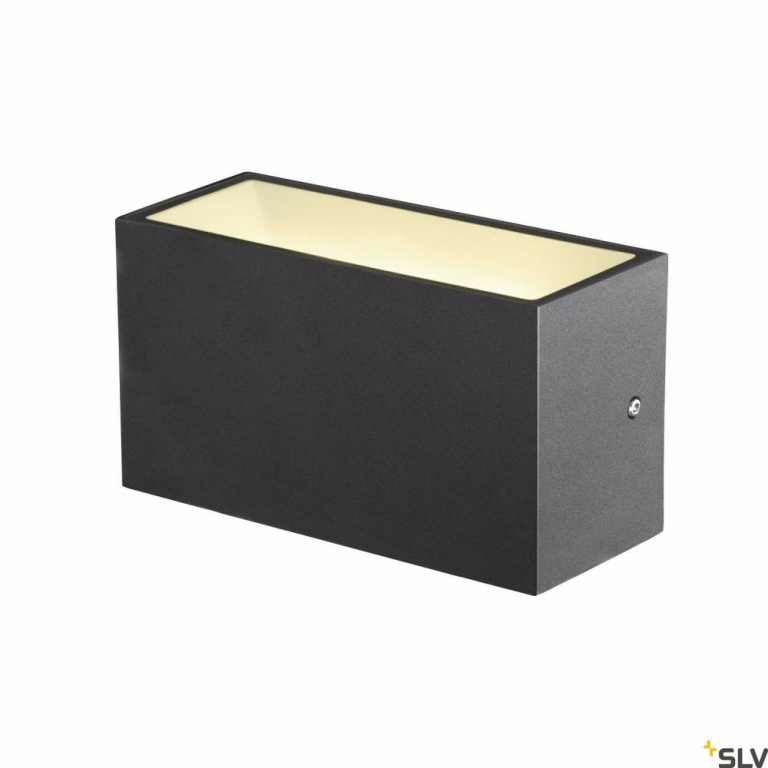 SLV SITRA M WL UP/DOWN, LED Outdoor Wandaufbauleuchte, anthrazit, CCT switch 3000/4000K