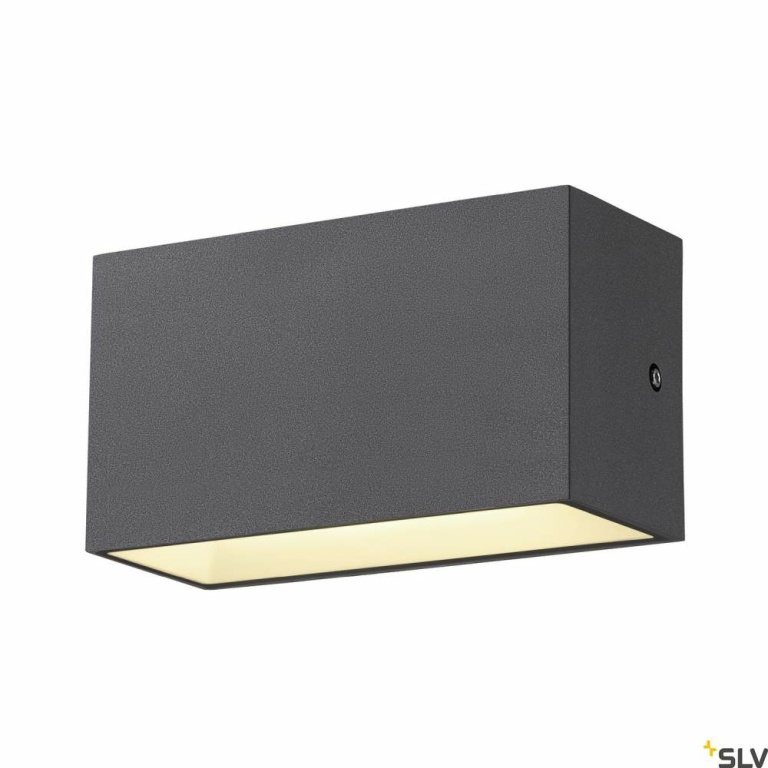 SLV SITRA M WL UP/DOWN, LED Outdoor Wandaufbauleuchte, anthrazit, CCT switch 3000/4000K