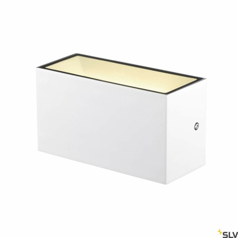 SLV SITRA M WL UP/DOWN, LED Outdoor Wandaufbauleuchte, weiss, CCT switch 3000/4000K