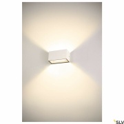 SITRA M WL UP/DOWN, LED Outdoor Wandaufbauleuchte, weiss, CCT switch 3000/4000K