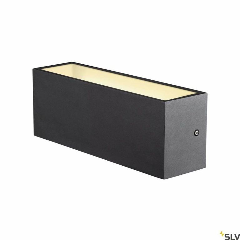 SLV SITRA L WL UP/DOWN, LED Outdoor Wandaufbauleuchte, anthrazit, CCT switch 3000/4000K