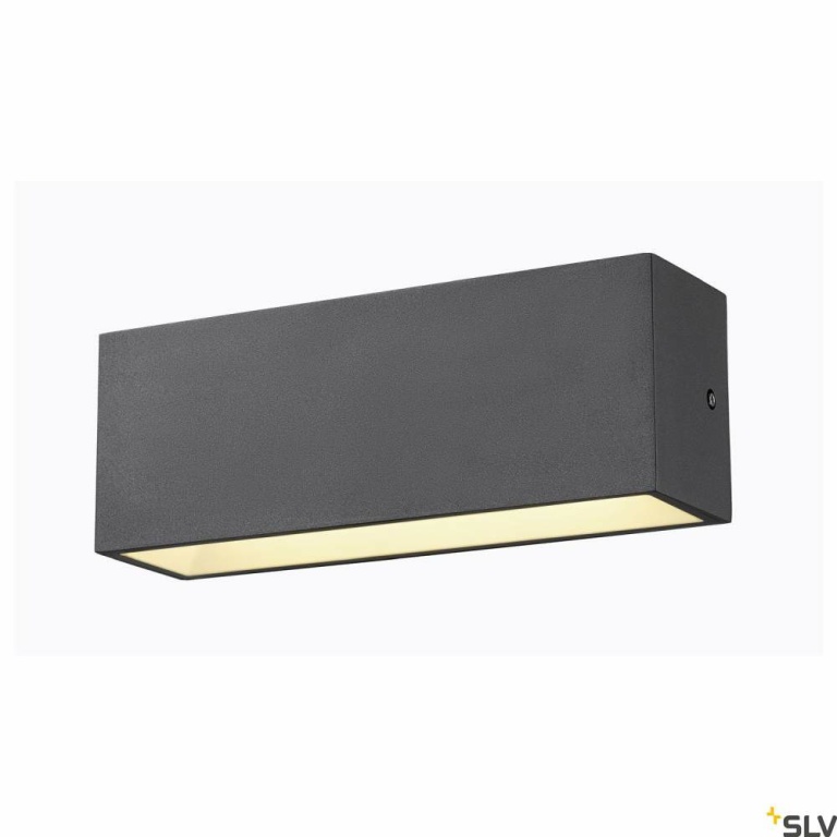 SLV SITRA L WL UP/DOWN, LED Outdoor Wandaufbauleuchte, anthrazit, CCT switch 3000/4000K