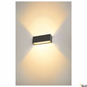 SITRA L WL UP/DOWN, LED Outdoor Wandaufbauleuchte, anthrazit, CCT switch 3000/4000K