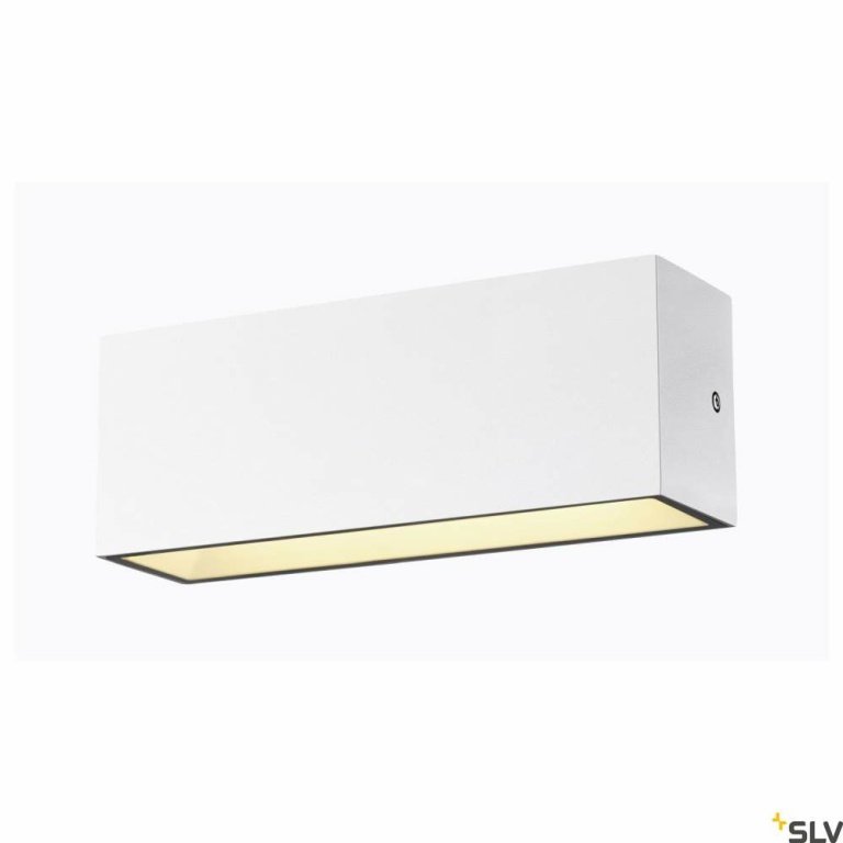 SLV SITRA L WL UP/DOWN, LED Outdoor Wandaufbauleuchte, weiss, CCT switch 3000/4000K