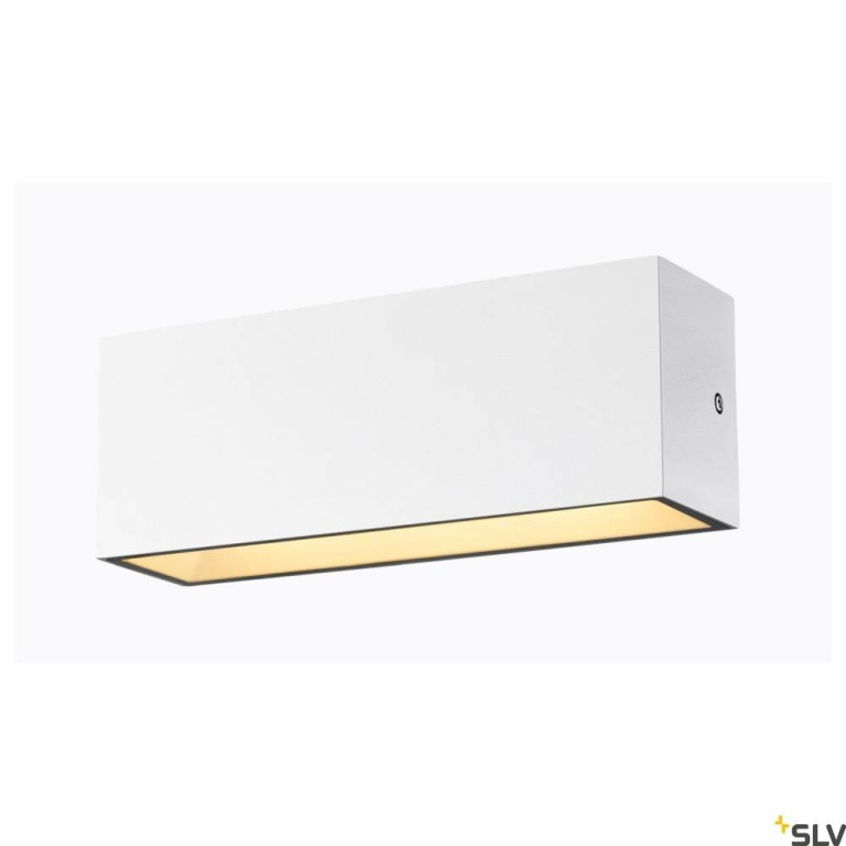 SLV SITRA L WL UP/DOWN, LED Outdoor Wandaufbauleuchte, weiss, CCT switch 3000/4000K