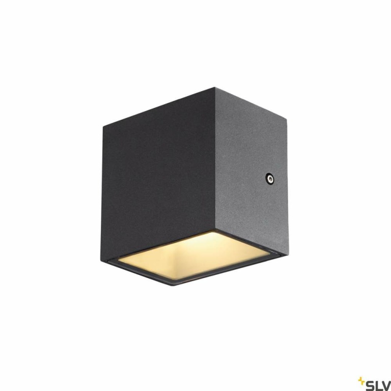 SLV SITRA S WL SINGLE, LED Outdoor Wandaufbauleuchte, anthrazit, CCT switch 3000/4000K