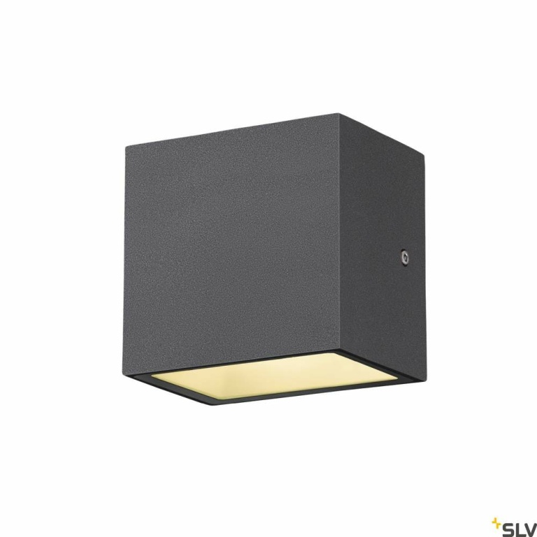 SLV SITRA S WL SINGLE, LED Outdoor Wandaufbauleuchte, anthrazit, CCT switch 3000/4000K