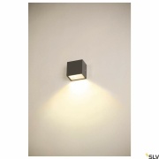 SITRA S WL SINGLE, LED Outdoor Wandaufbauleuchte, anthrazit, CCT switch 3000/4000K